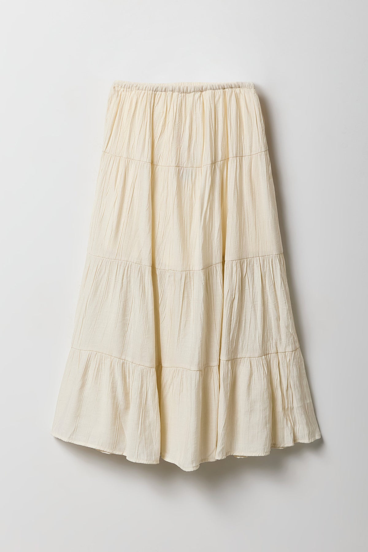 Vue alternative 2. Jupe maxi étagée froissée pour filles