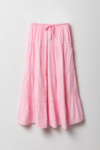 Jupe maxi étagée froissée pour filles