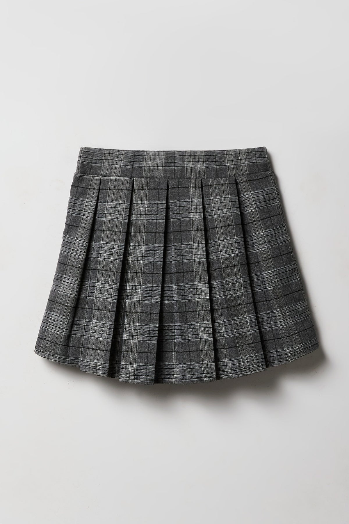 Girls Pleated Skort - Plaid