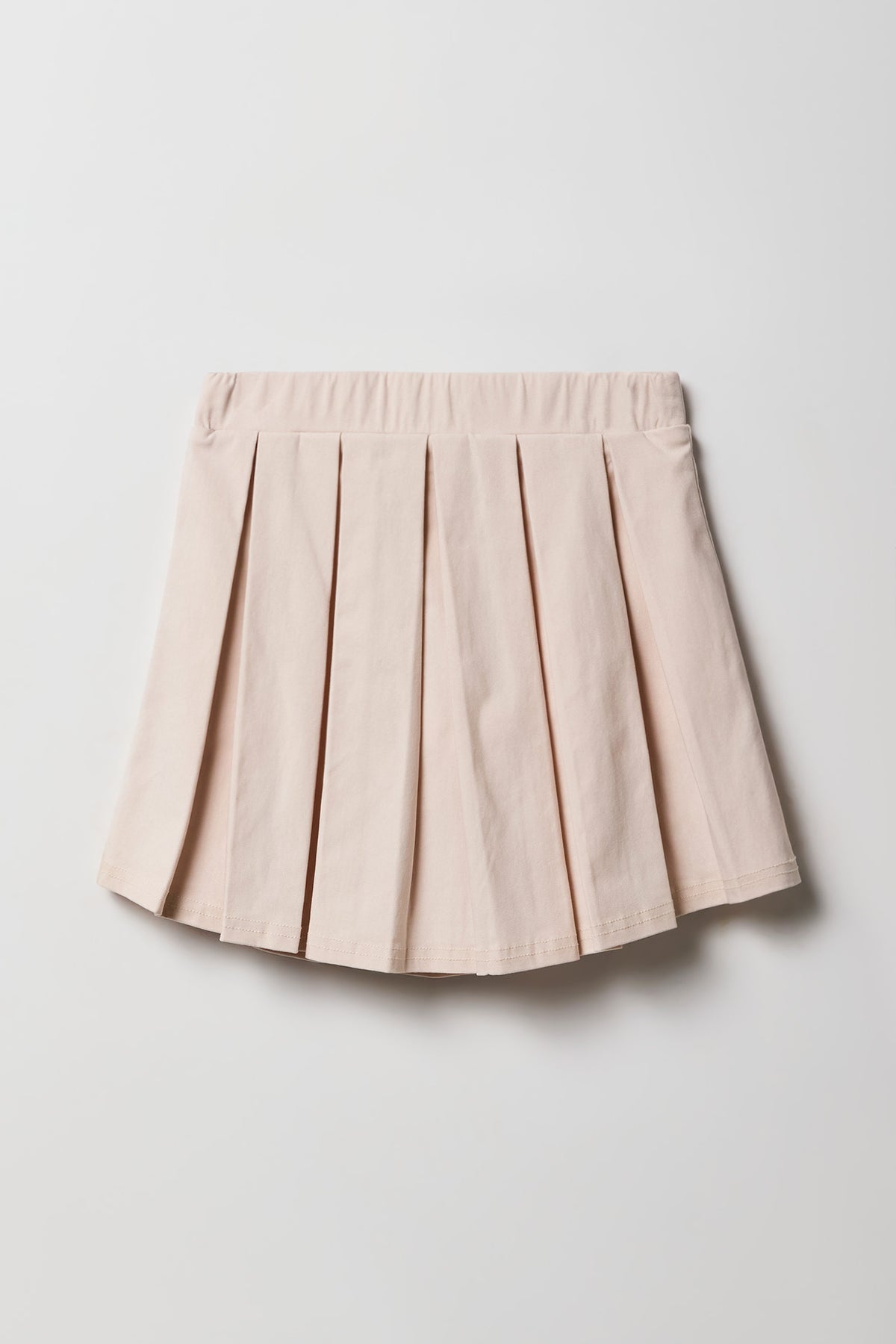 Alt View 2. Girls Pleated Skort - Ivory