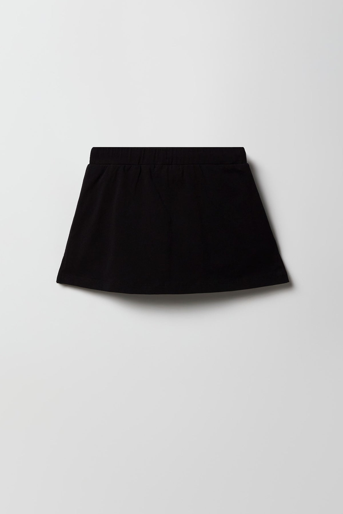 Alt View 2. Girls Drawstring Skort - Black