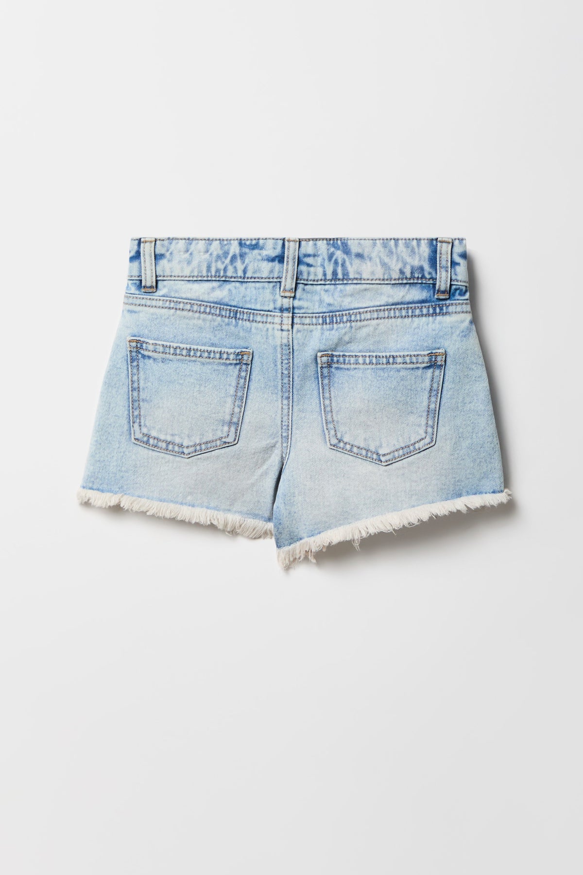 Vue alternative 2. Short en denim imprimé à taille haute pour fille