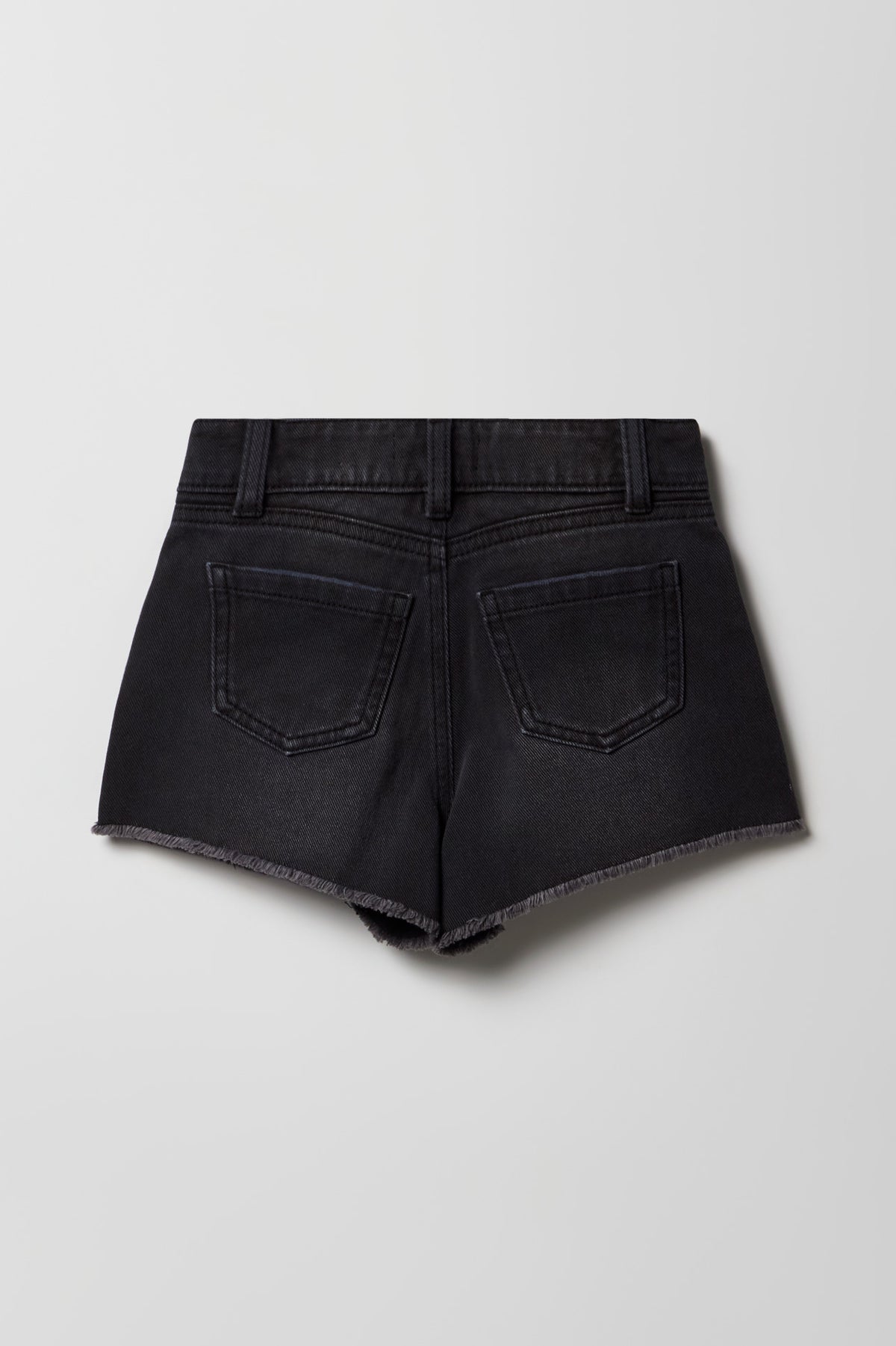 Vue alternative 2. Short en denim imprimé à taille haute avec porte-clés pour fille