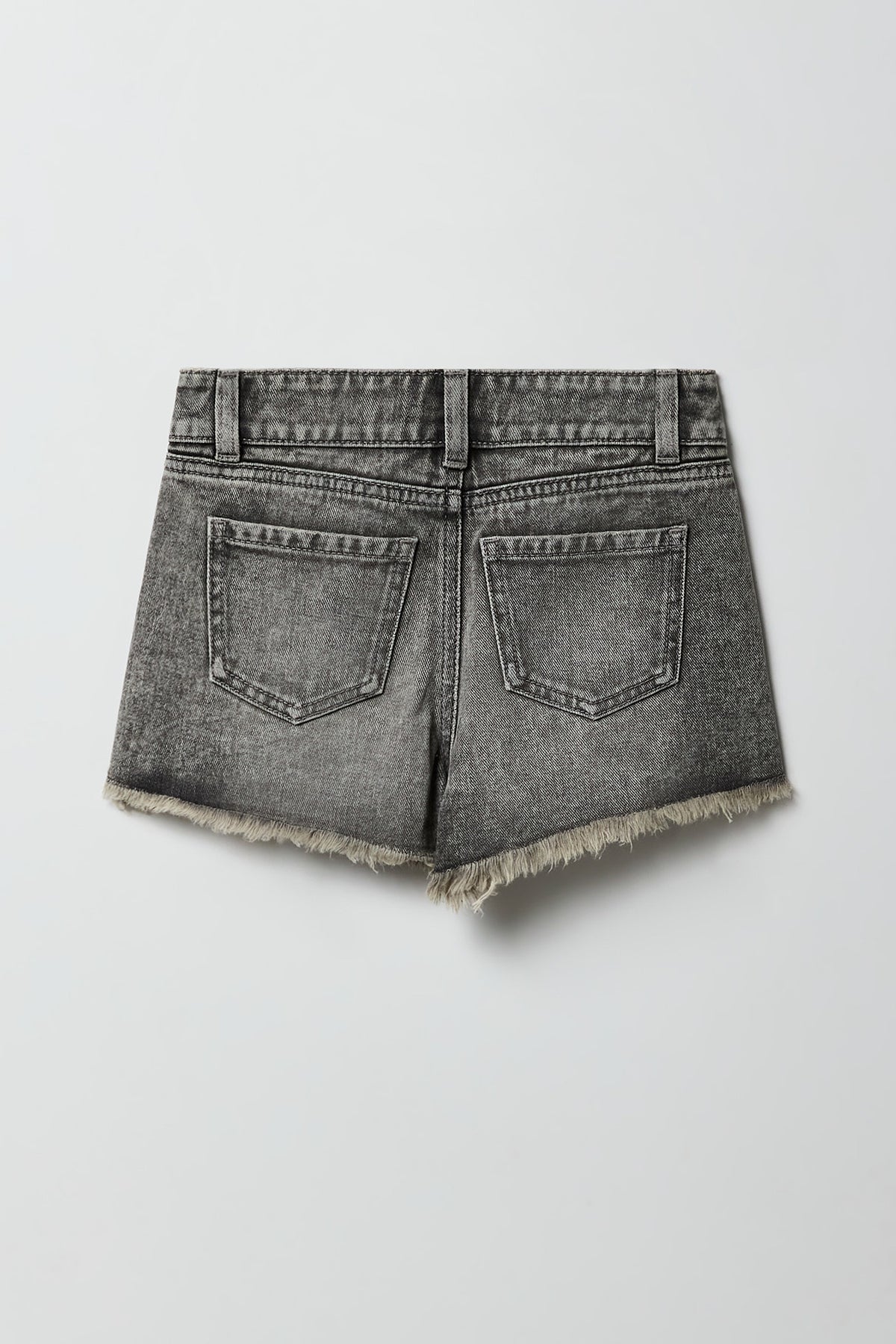Vue alternative 2. Short en denim déchiré à taille haute pour fille