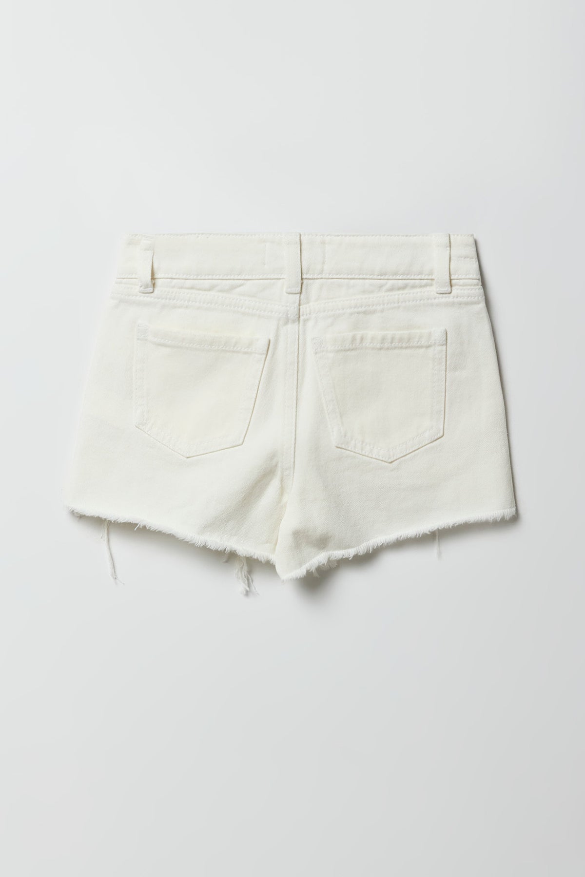 Vue alternative 2. Short en denim déchiré à taille haute pour fille