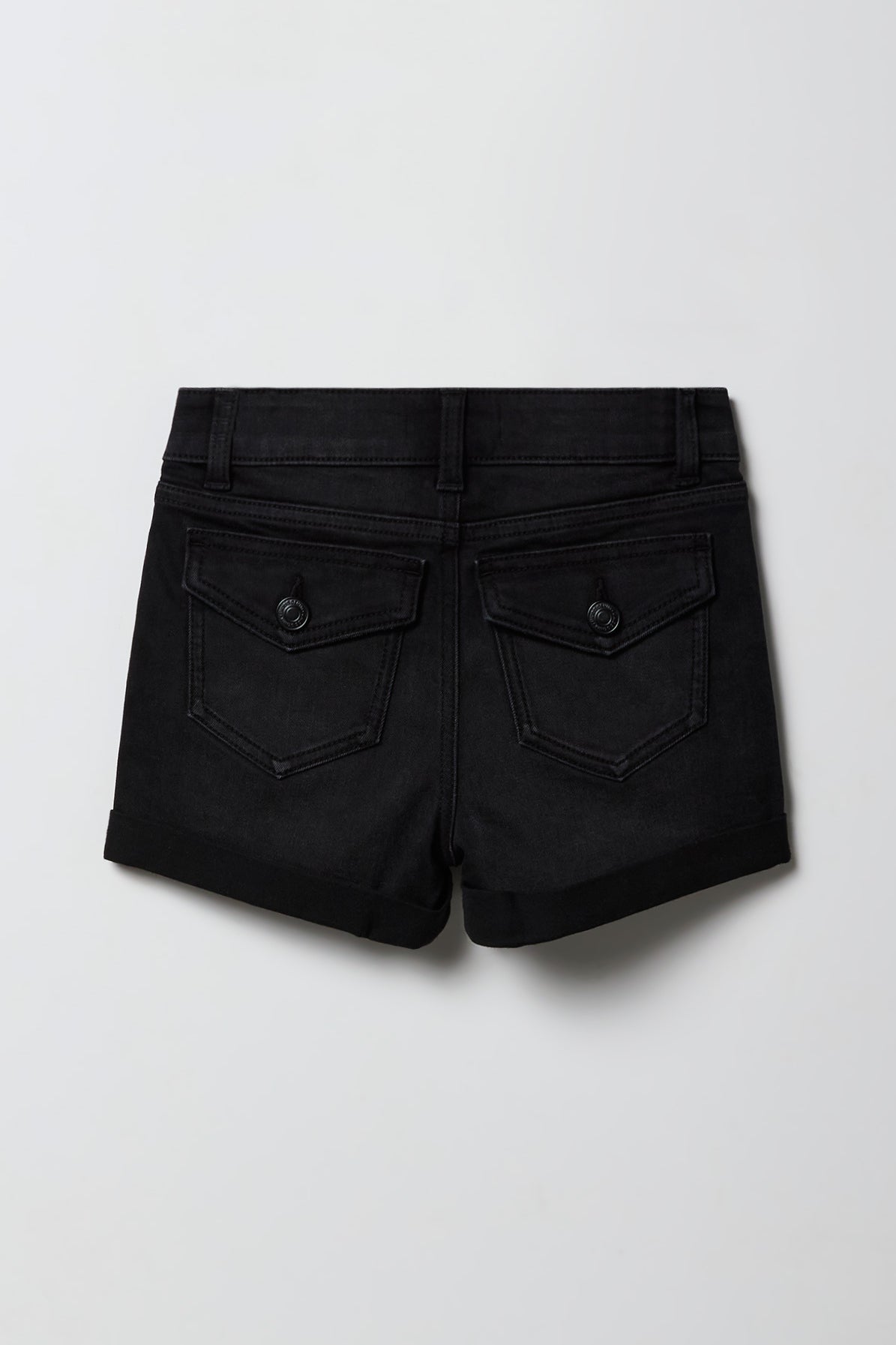Vue alternative 2. Short en denim à taille montante pour fille
