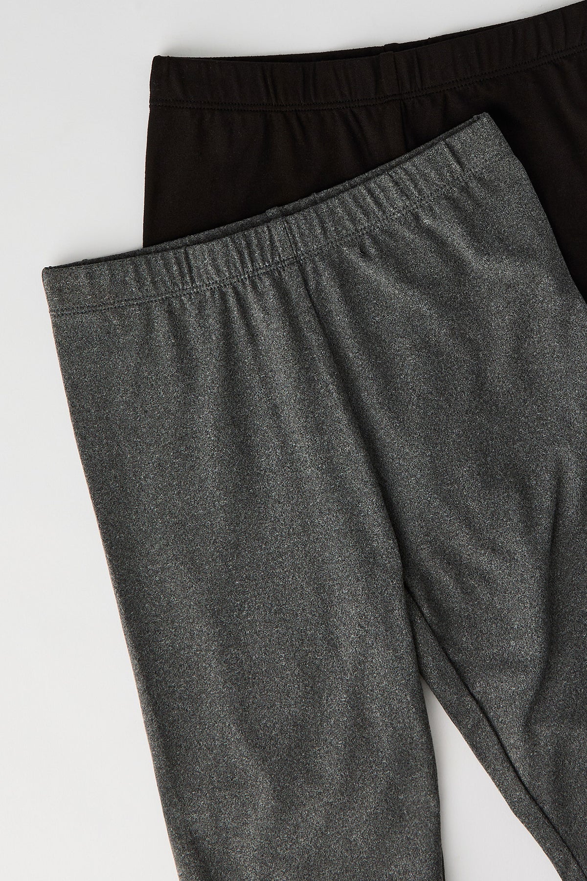 Girls Soft Biker Short 8" (2 Pack) - Charcoal