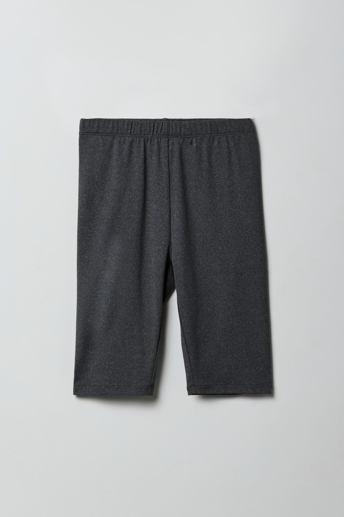 Alt View 2. Girls Soft Biker Short 8" (2 Pack) - Charcoal