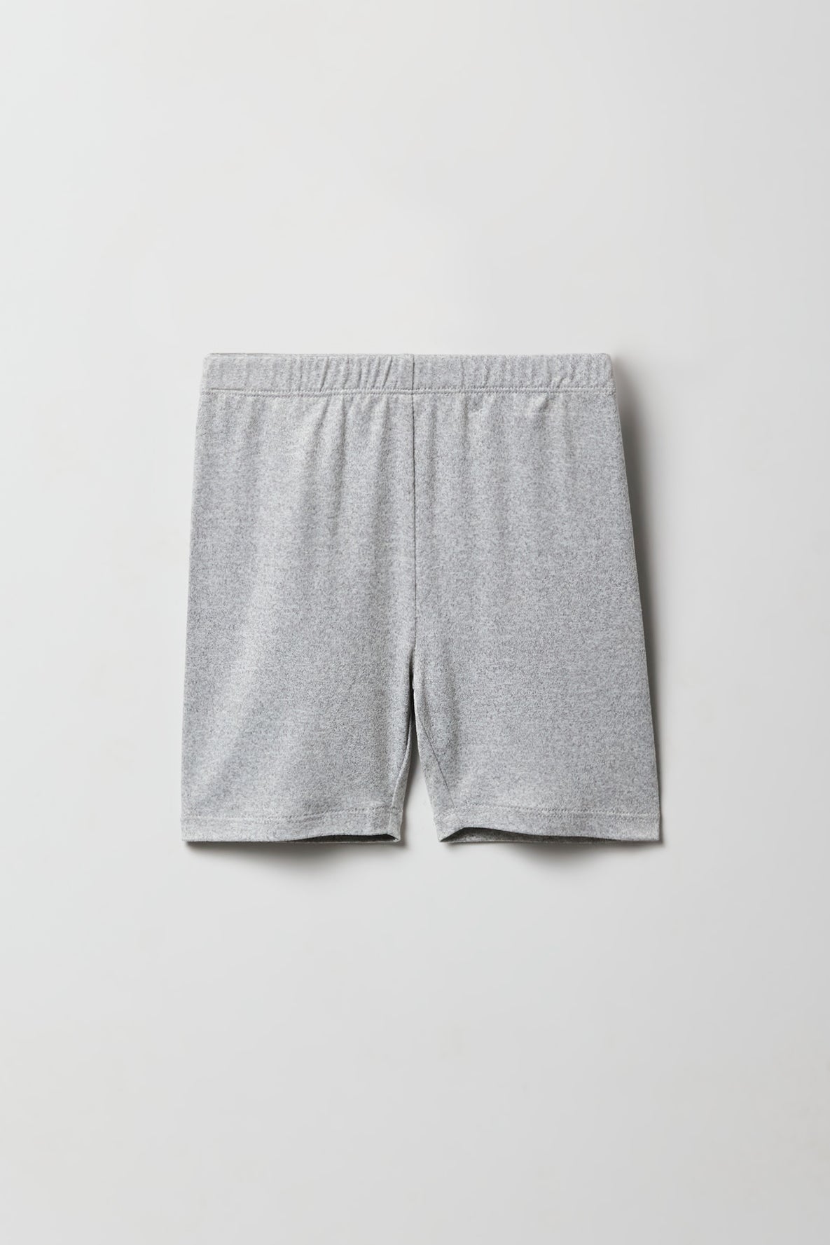 Alt View 2. Girls Soft Biker Shorties 4"(2 Pack) - Heather Grey