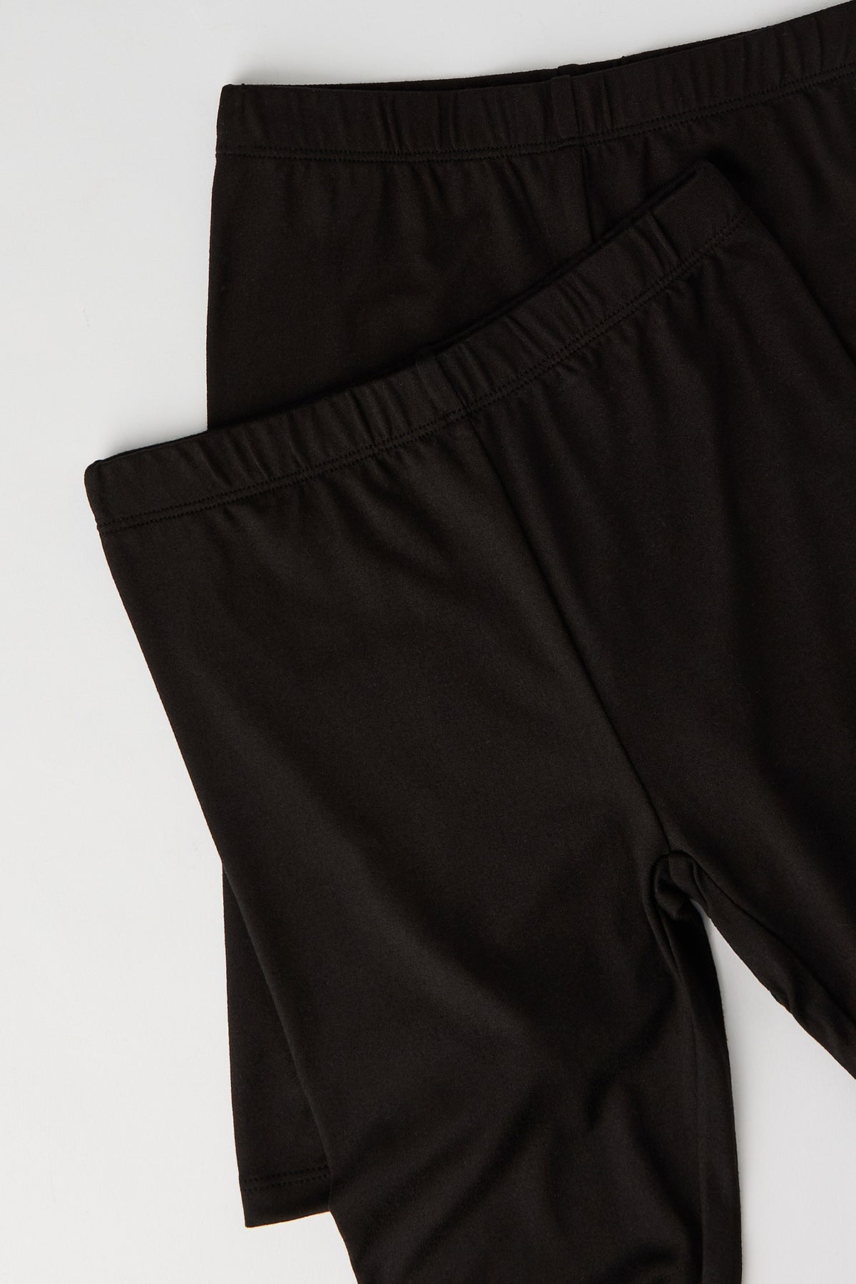Girls Soft Biker Short 8" (2 Pack) - Black