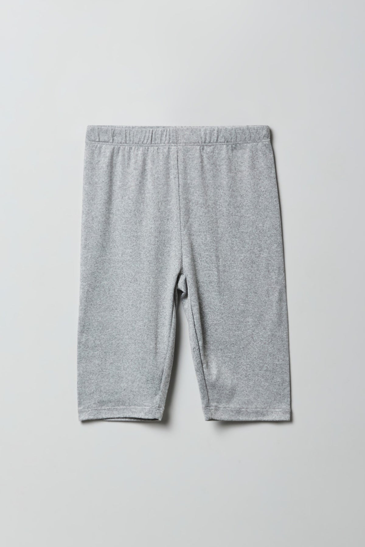 Alt View 2. Girls Soft Biker Short 8" (2 Pack) - Heather Grey
