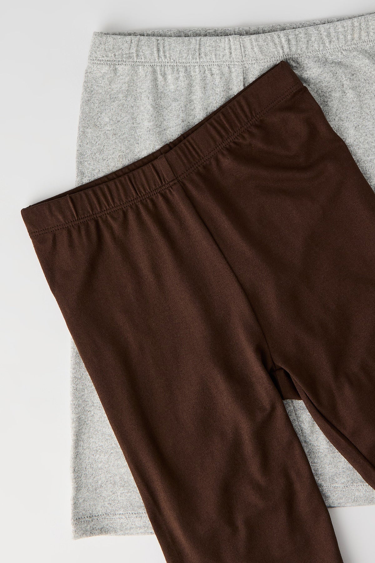 Girls Soft Biker Short 8" (2 Pack) - Brown