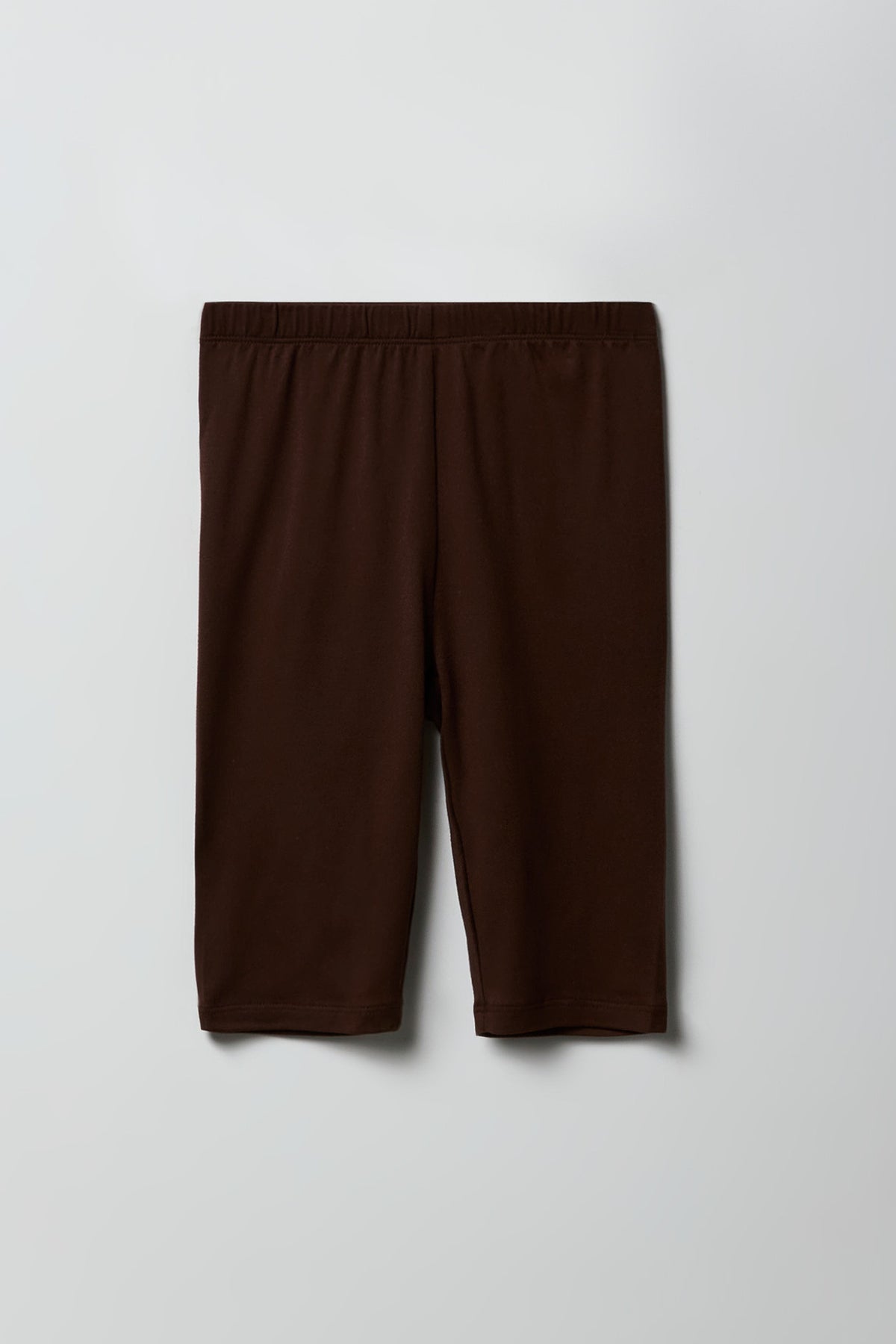 Alt View 2. Girls Soft Biker Short 8" (2 Pack) - Brown