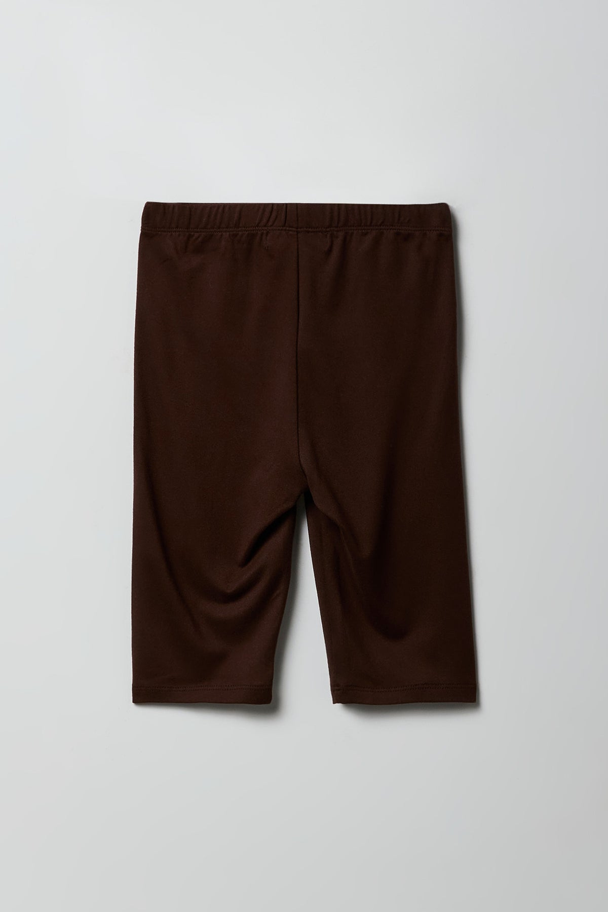 Alt View 3. Girls Soft Biker Short 8" (2 Pack) - Brown
