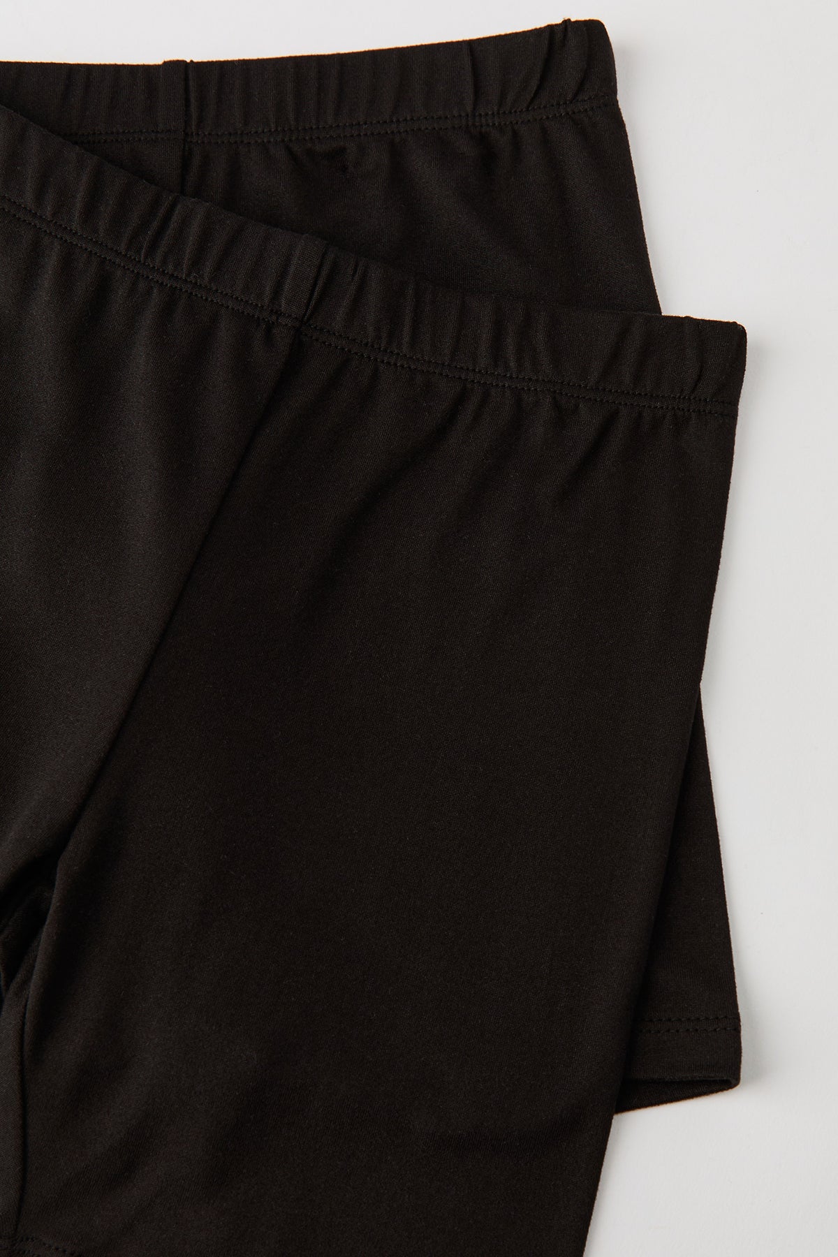 Girls Soft Biker Shorties (2 Pack) - Black