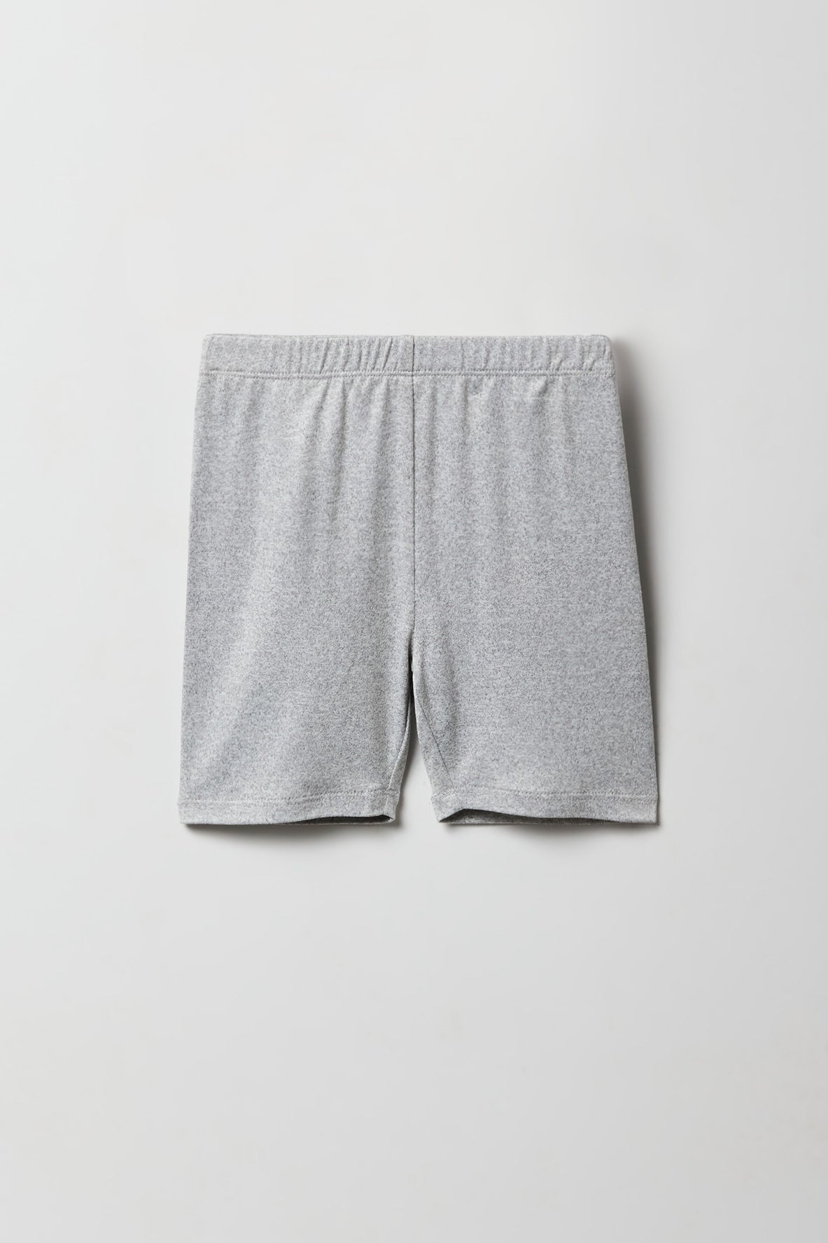 Alt View 2. Girls Soft Biker Shorties (2 Pack) - Heather Grey