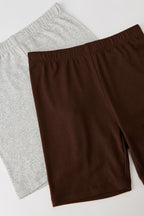 Girls Soft Biker Shorties (2 Pack)