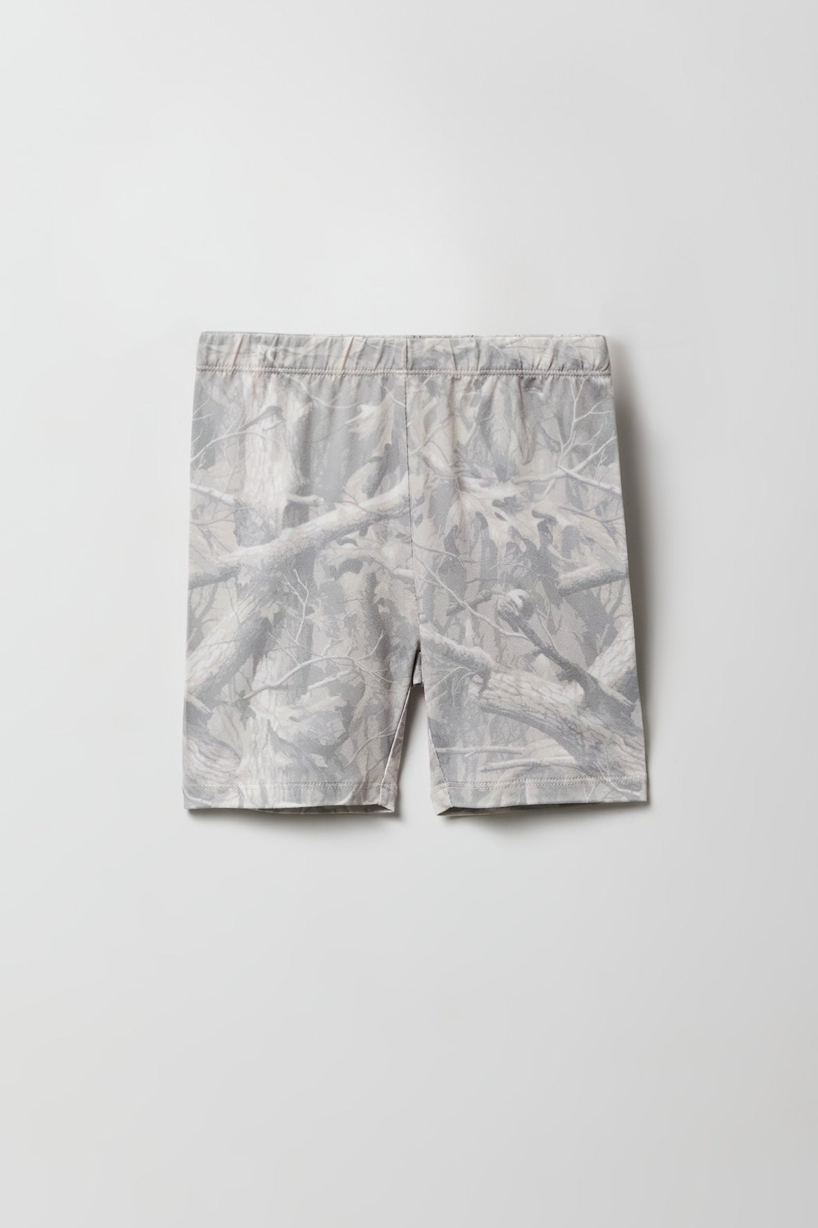 Alt View 2. Girls Solid & Printed Biker Shorties (2 Pack) - Camouflage