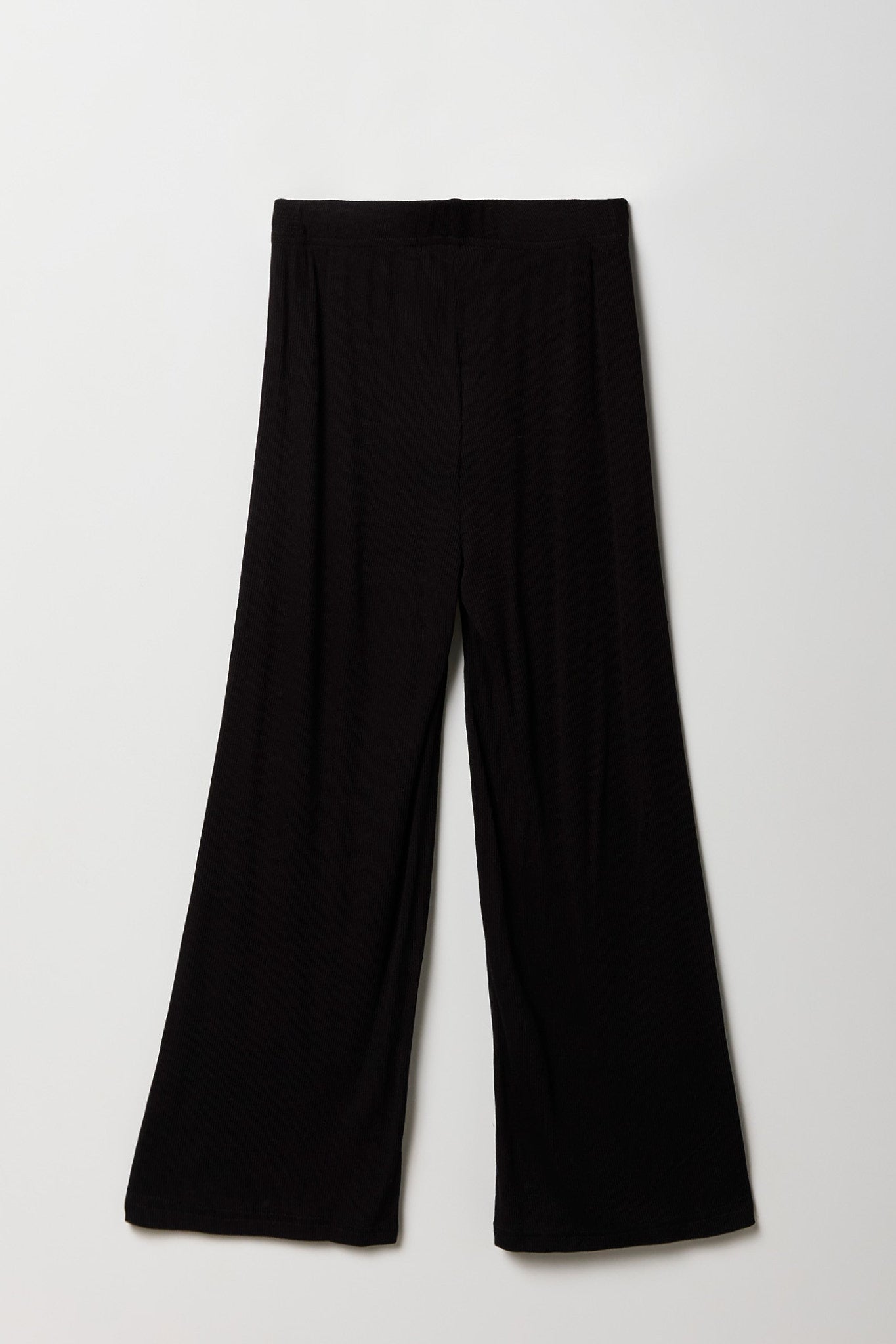 Girls Ribbed Wide Leg Pant