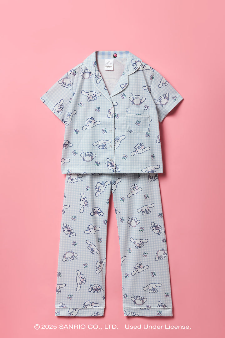 Ensemble pyjama avec haut boutonné à imprimé Cinnamoroll™ et pantalon pour fille