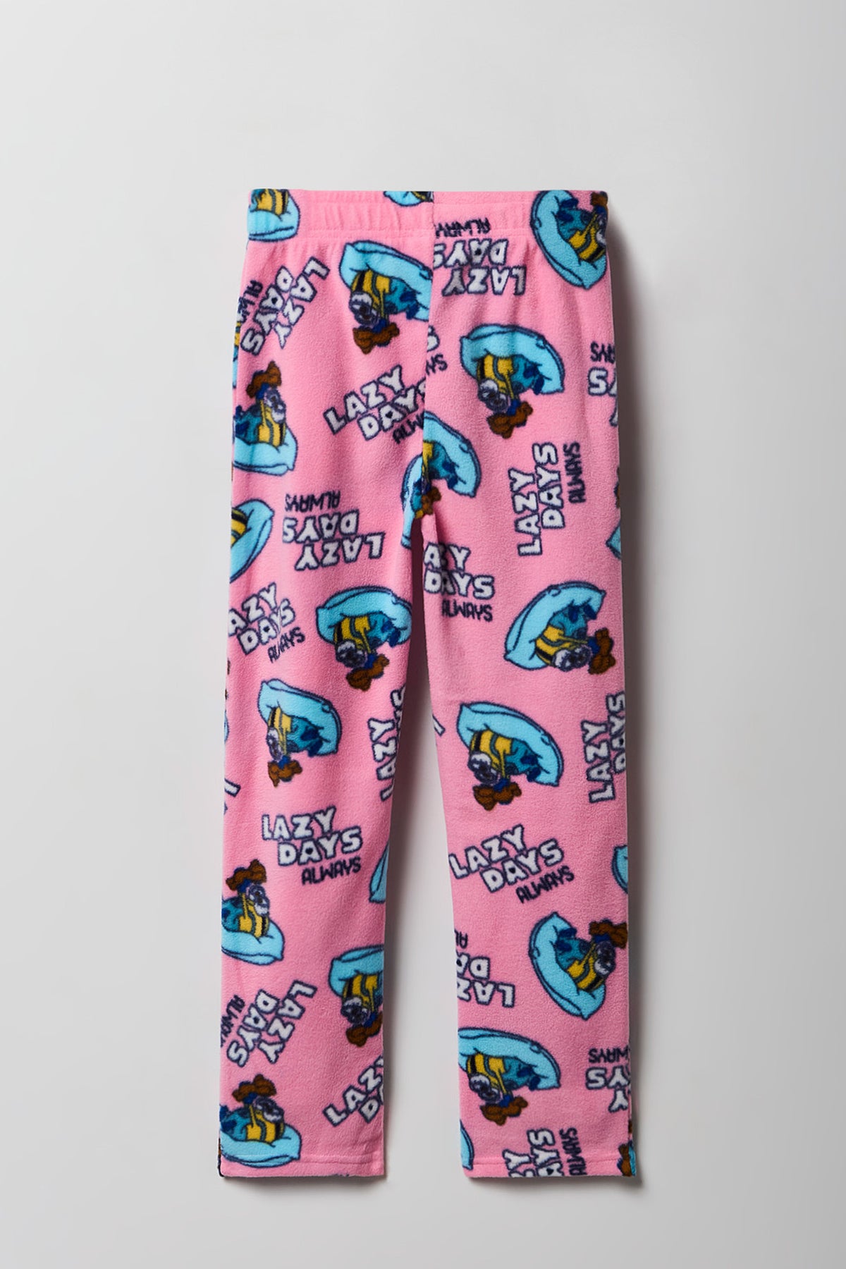 Alt View 5. Girls Minions T-Shirt & Plush Pant Pajama Set - Heather Grey