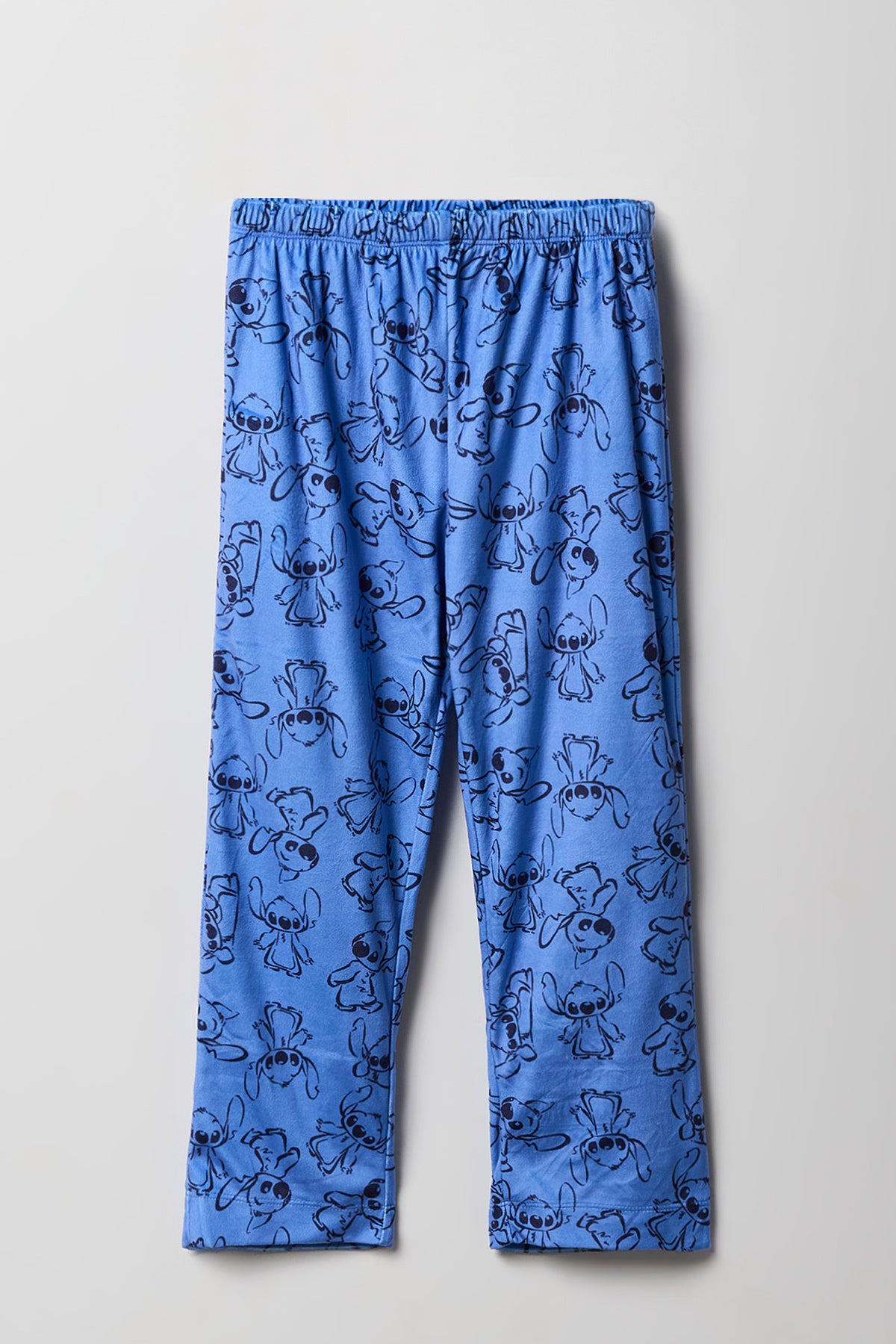 Pantalon de pyjama en peluche à imprimé Stitch pour fille