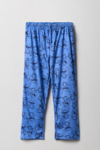 Pantalon de pyjama en peluche à imprimé Stitch pour fille