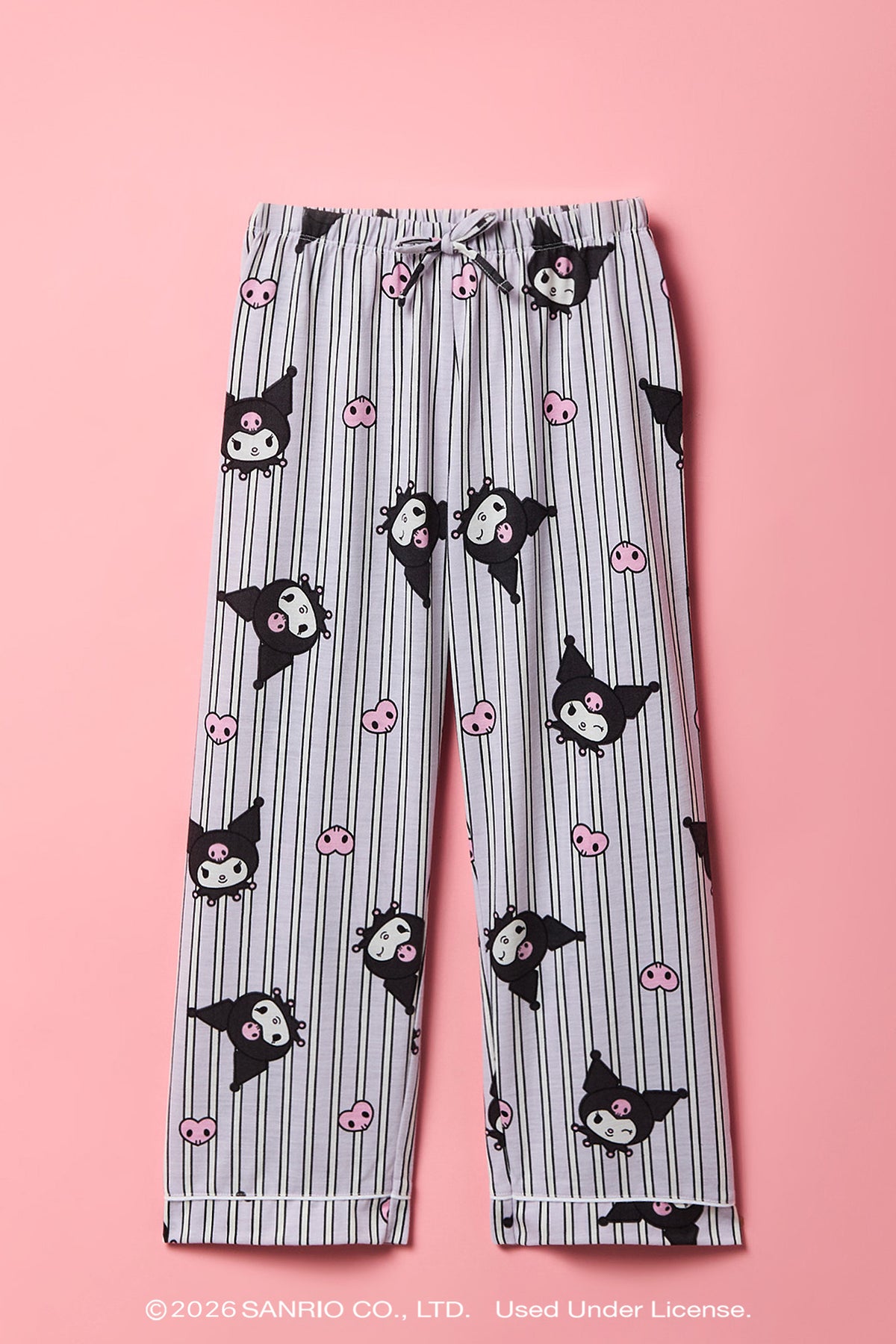 Vue alternative 4. Ensemble pyjama avec haut à imprimé Kuromi™ et pantalon pour fille