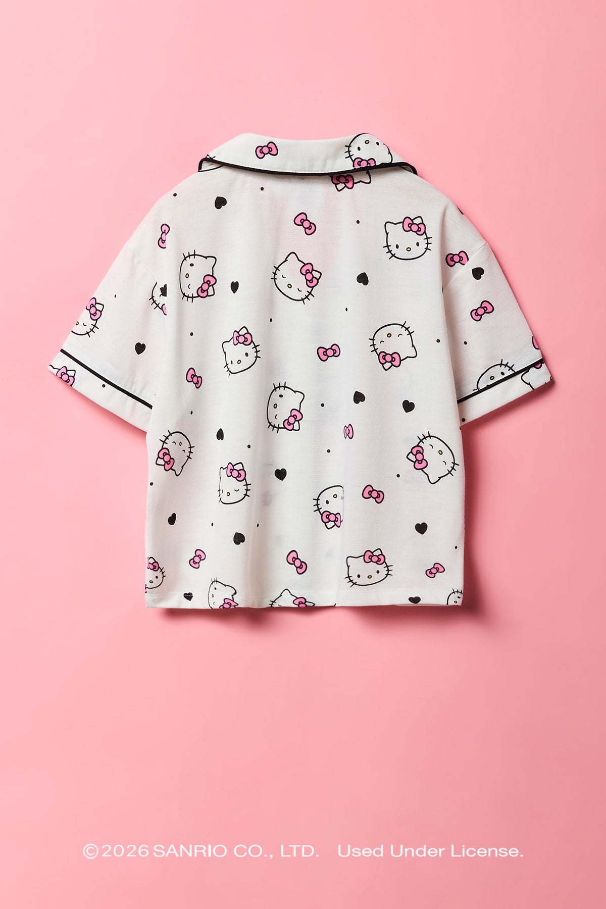 Vue alternative 3. Ensemble pyjama avec haut boutonné à imprimé Hello Kitty® et pantalon pour fille