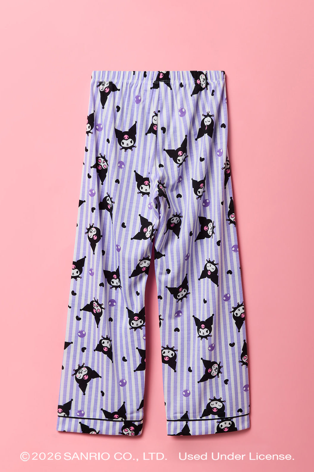 Vue alternative 5. Ensemble pyjama avec haut boutonné à imprimé Kuromi™ et pantalon pour fille