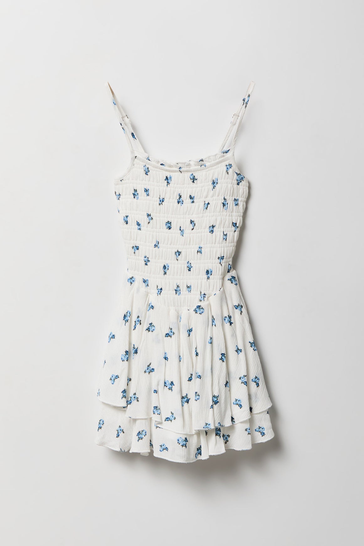 Combi-short volanté smocké pour fille
