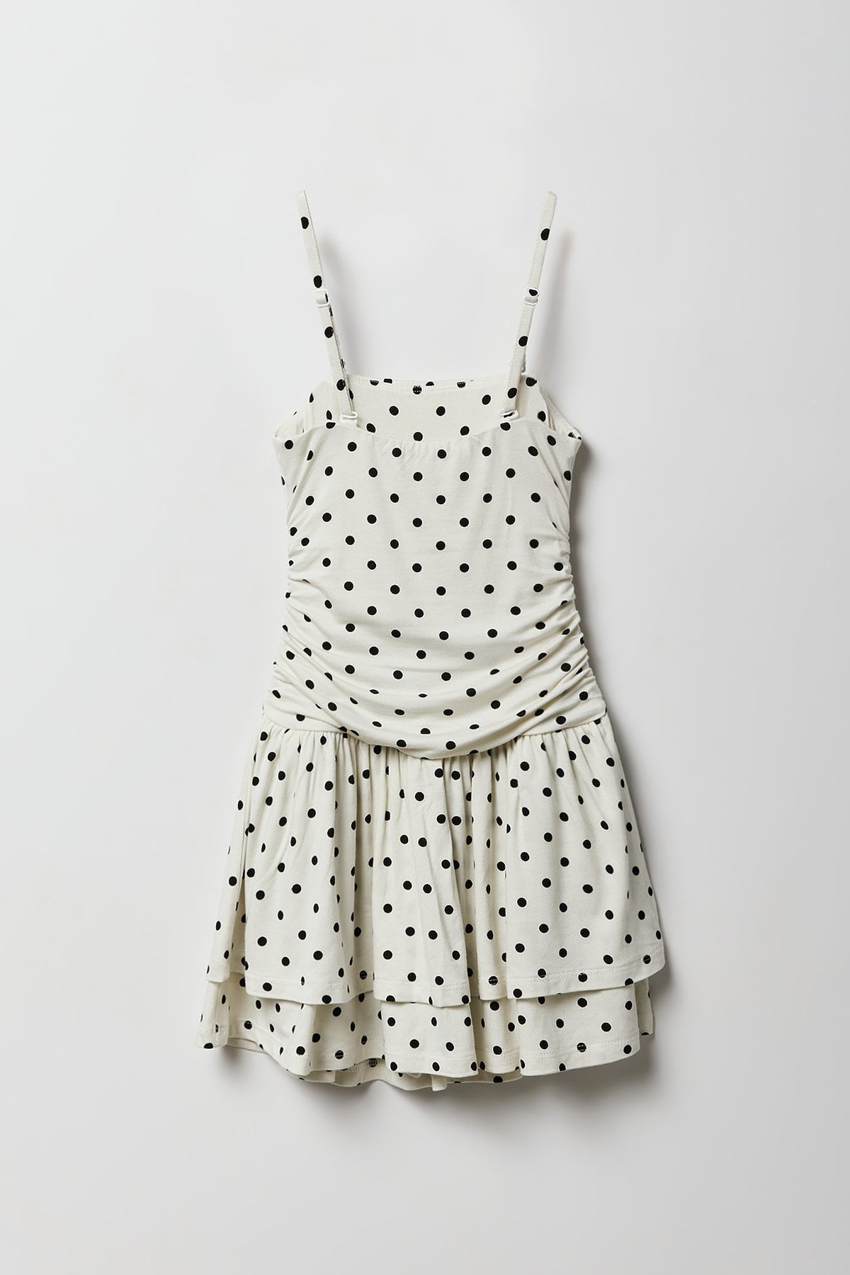 Alt View 2. Girls Double Layer Romper - Ivory