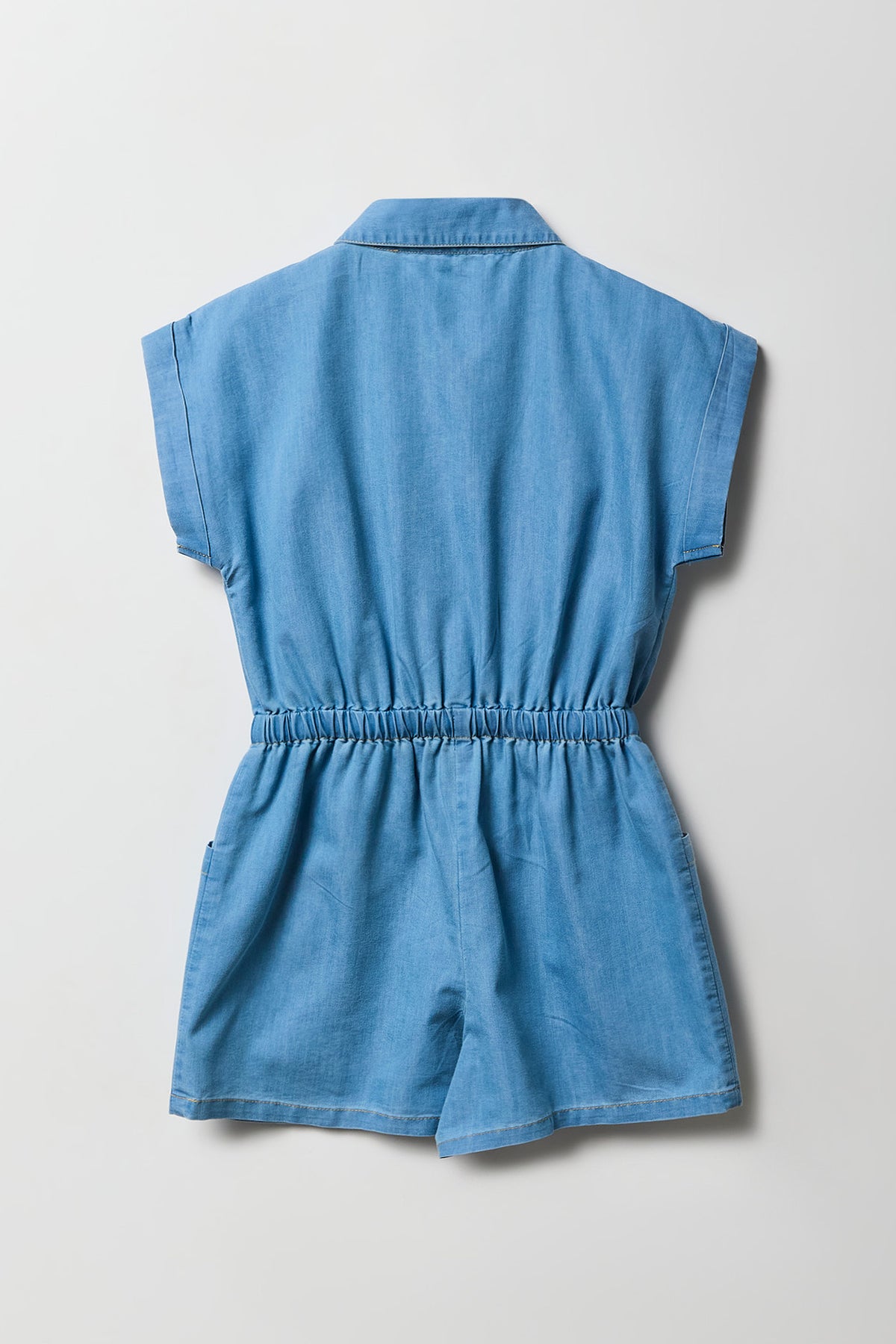 Vue alternative 2. Barboteuse en denim boutonné pour filles