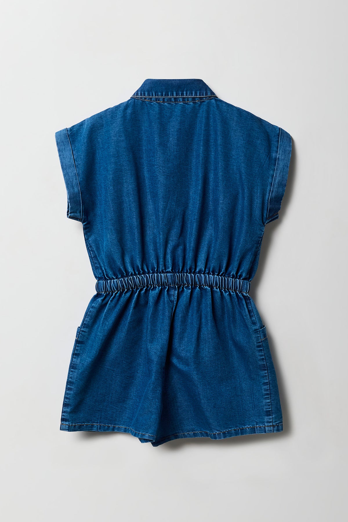 Vue alternative 2. Barboteuse en denim boutonné pour filles