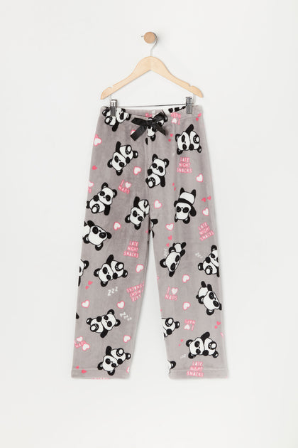 Fuzzies, Pajamas, Girls Plush Pajama Pants Kids Size 416 Rainbow Unicorn  Print
