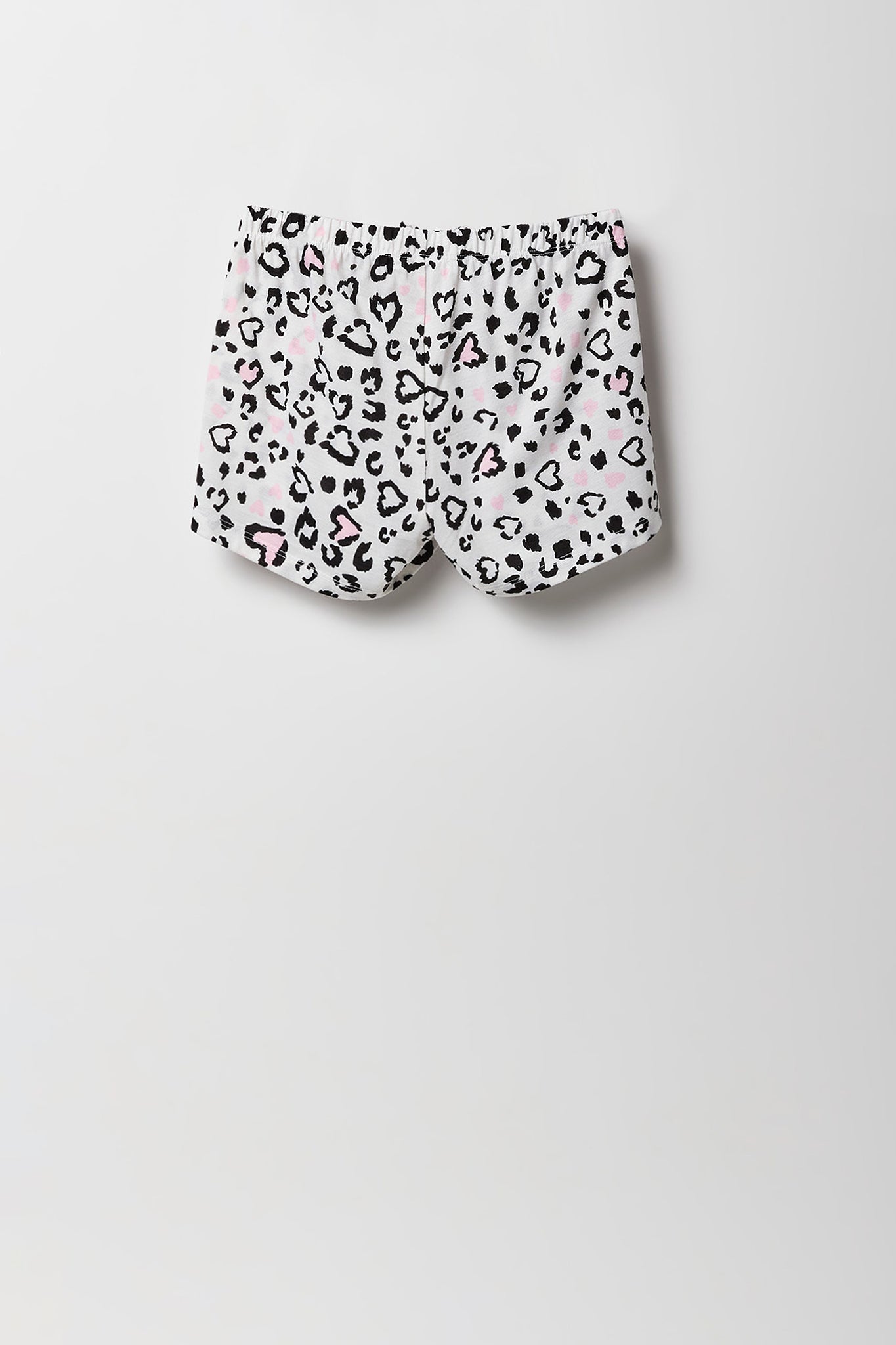 Ensemble pyjama avec haut boutonné et short imprimés pour fille