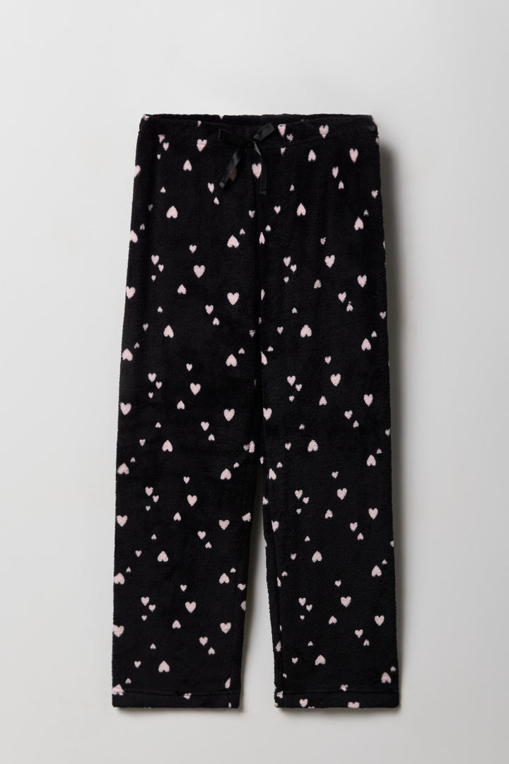 Pantalon de pyjama imprimé en peluche pour fille