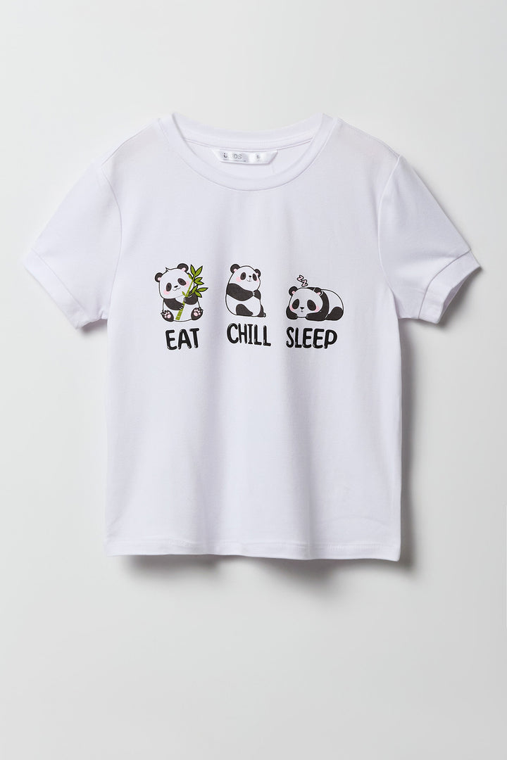 Girls Graphic T-Shirt Plush Pant Pajama Set – Urban Planet