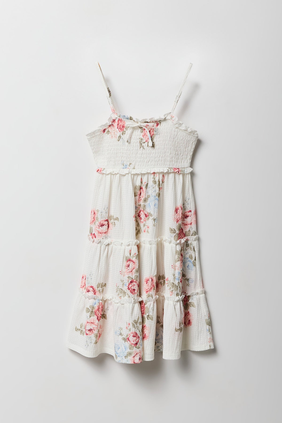 Robe étagée texturée pour filles