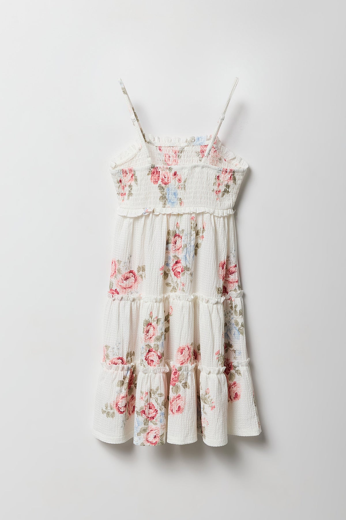 Vue alternative 2. Robe étagée texturée pour filles