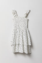 Girls Smocked Tiered Dress