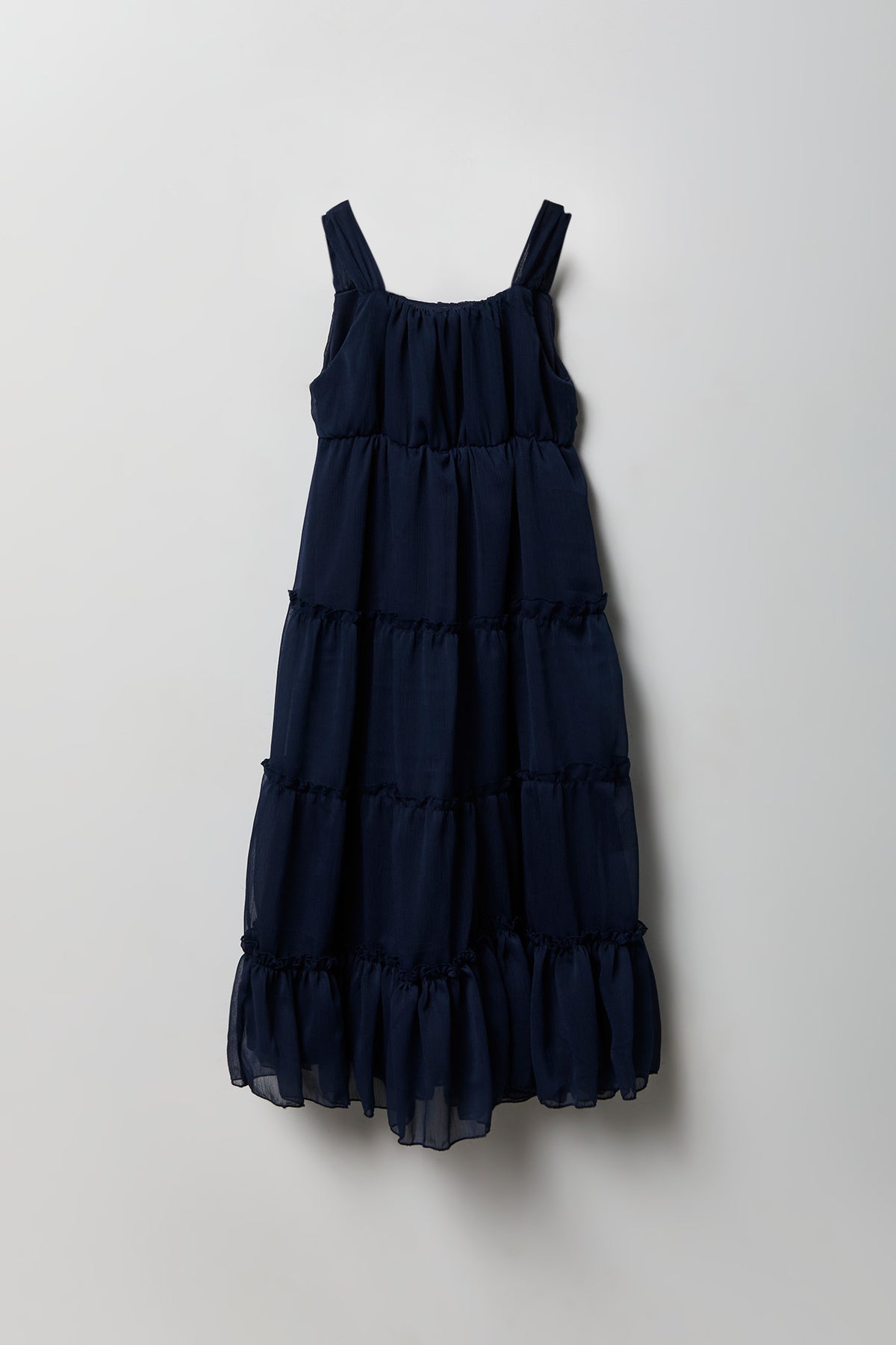 Vue alternative 2. Robe maxi volantée en chiffon pour fille