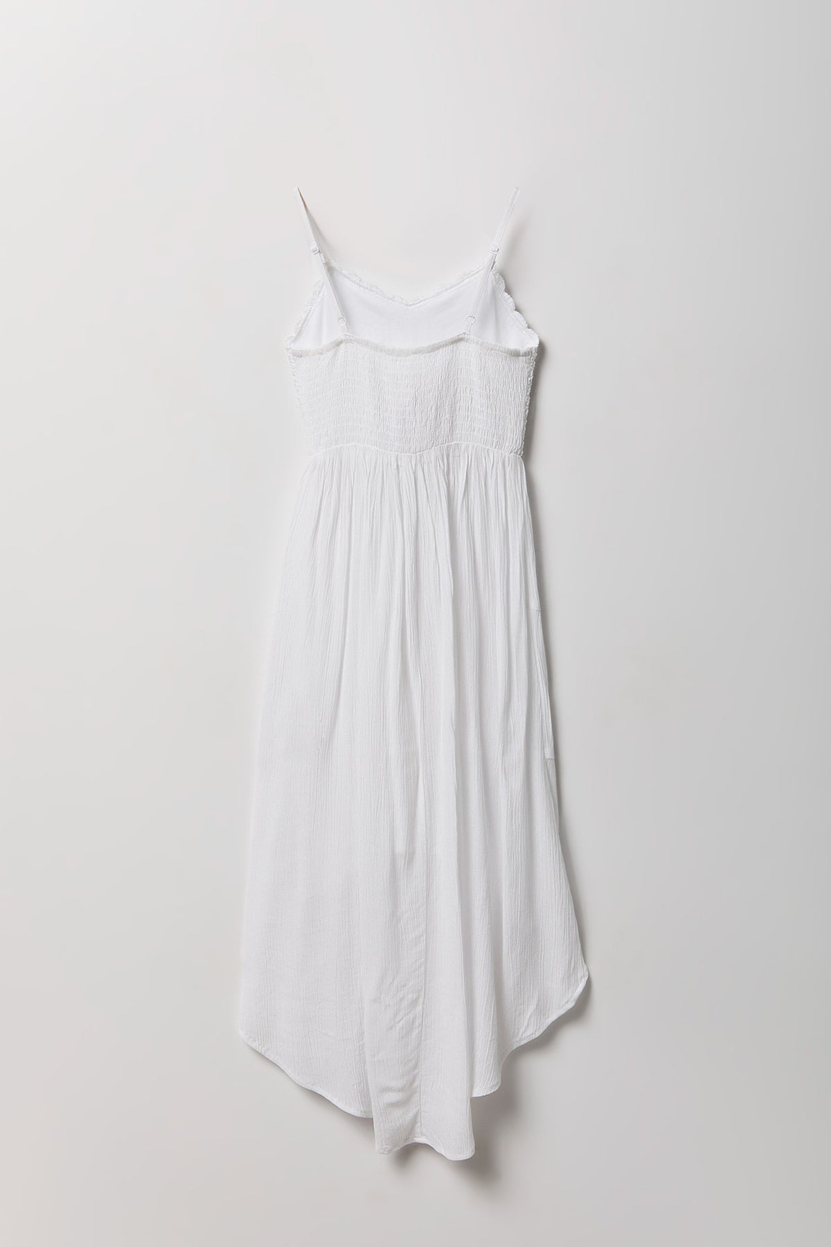 Alt View 2. Girls Crochet High-Low Dress - White