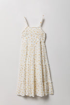 Robe volantée smockée pour fille