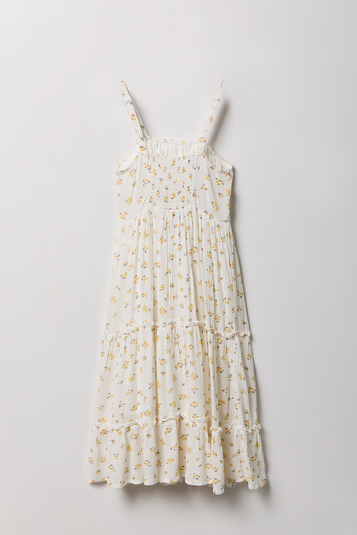 Vue alternative 2. Robe volantée smockée pour fille