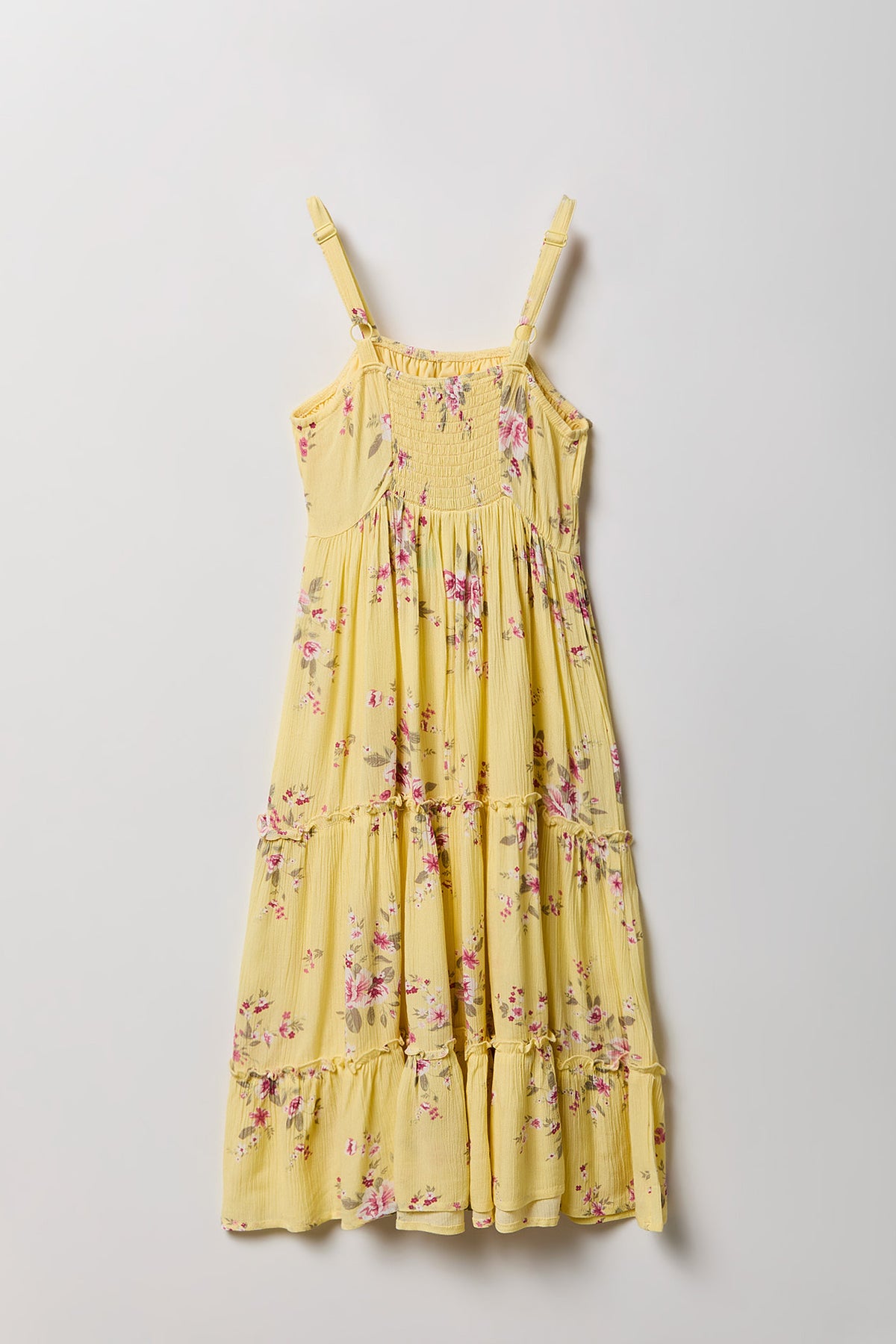 Vue alternative 2. Robe volantée smockée pour fille