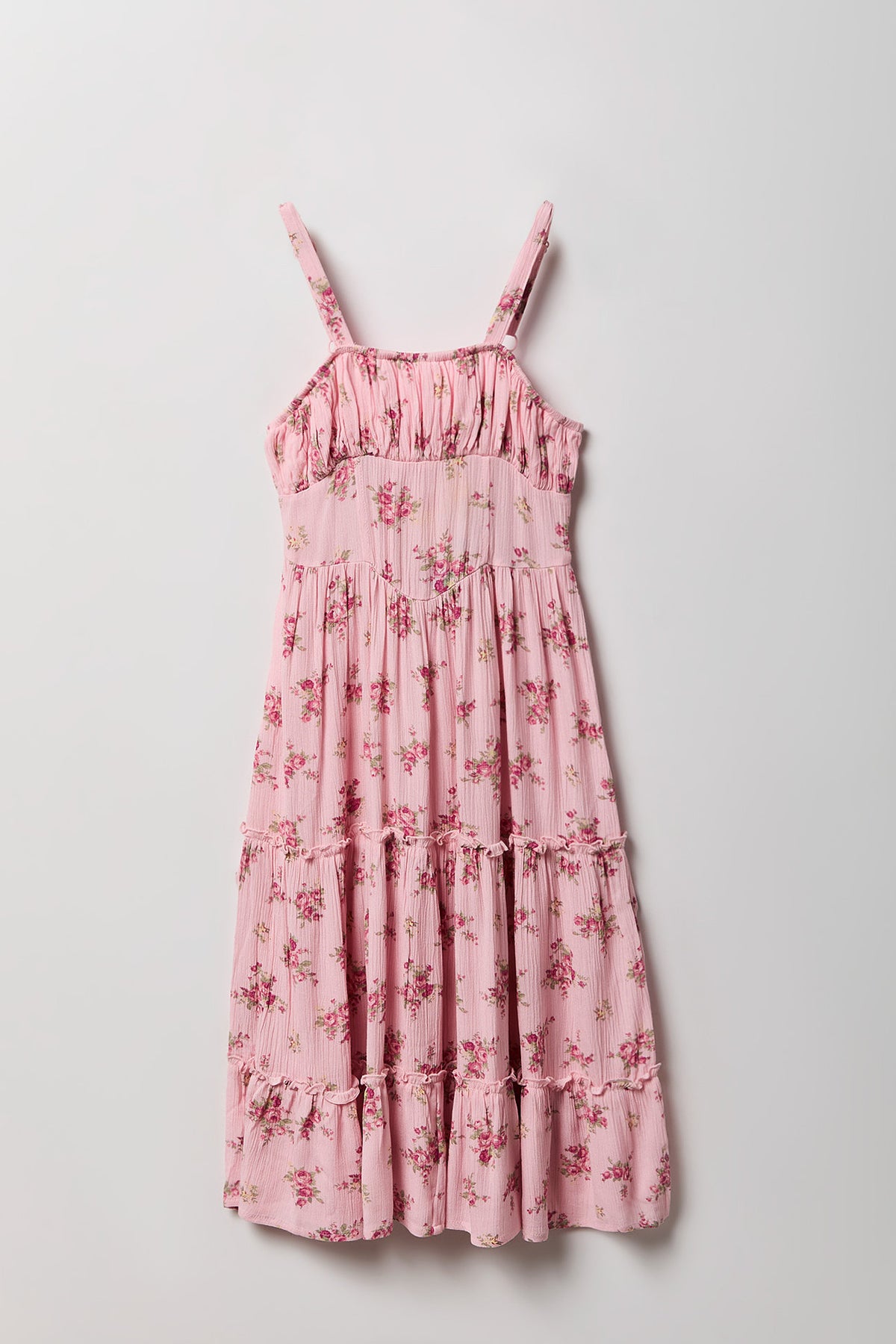 Robe volantée smockée pour fille