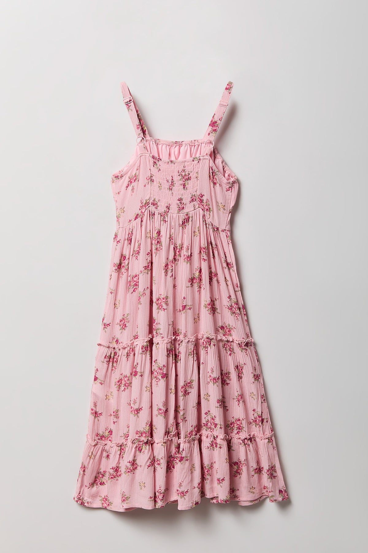 Vue alternative 2. Robe volantée smockée pour fille