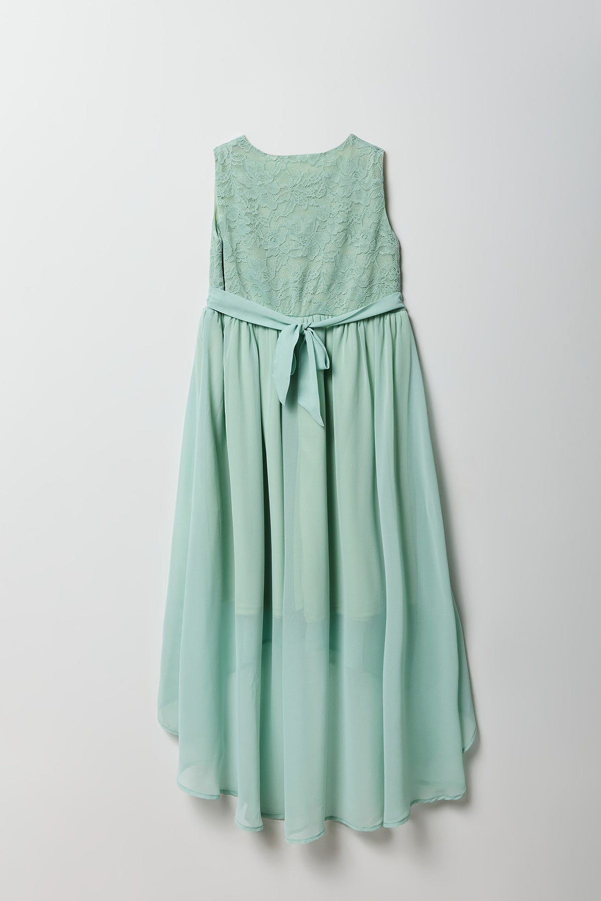 Vue alternative 2. Robe asymétrique en dentelle et chiffon pour fille