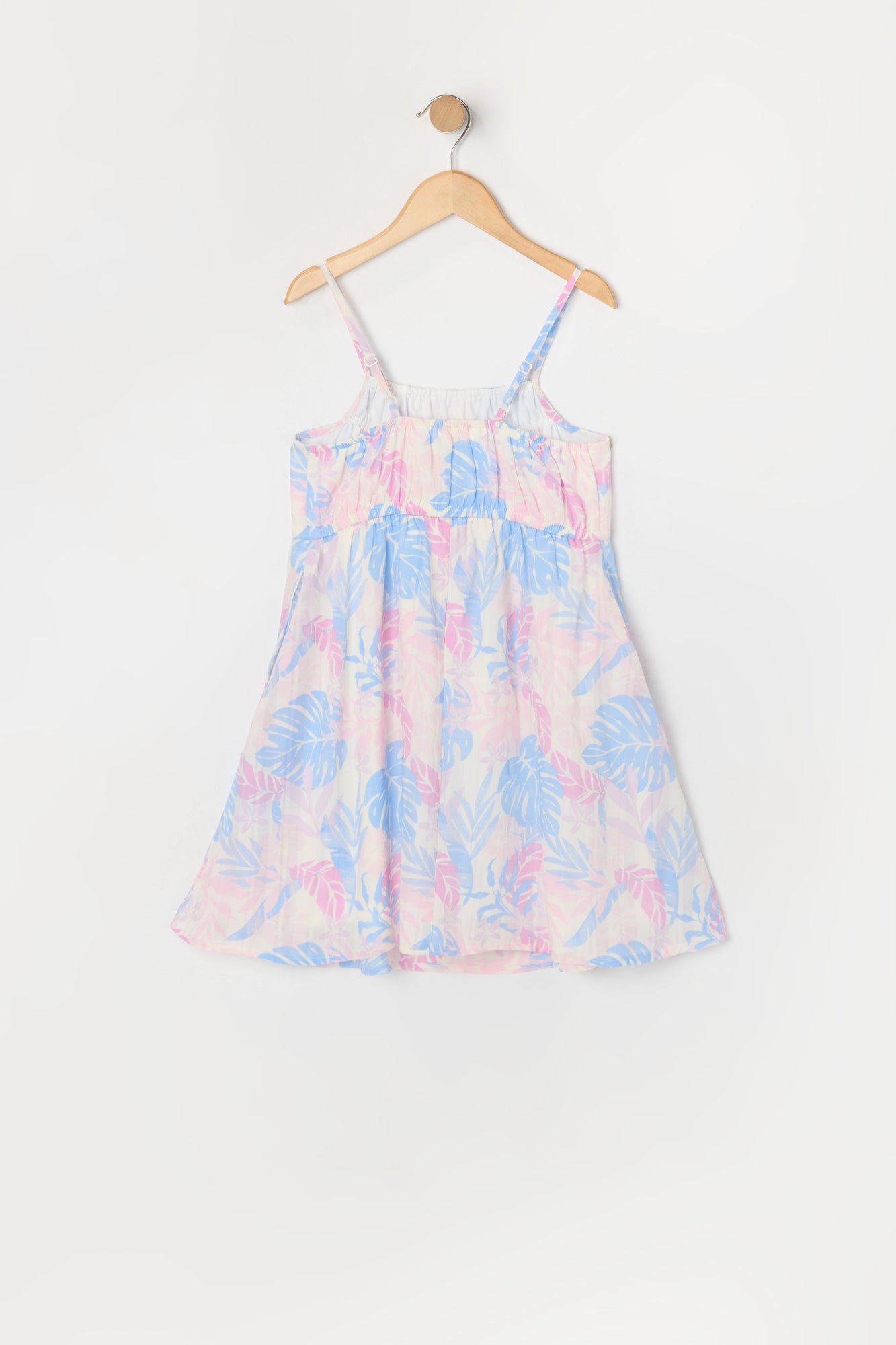 Girls Tropical Print Cami Dress